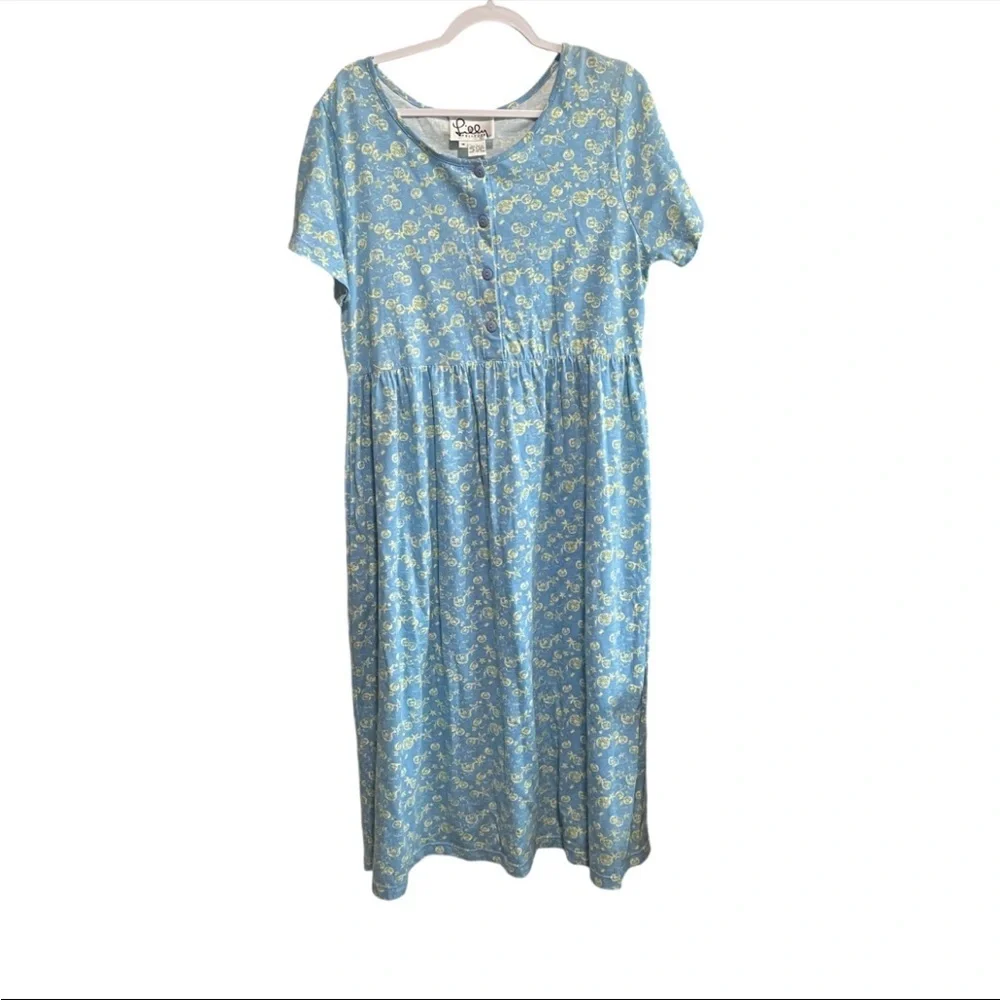 Vintage Lilly Pulitzer Sand Dollar, Turtle Midi Dress, in Excellent Condition - Picture 3 of 6